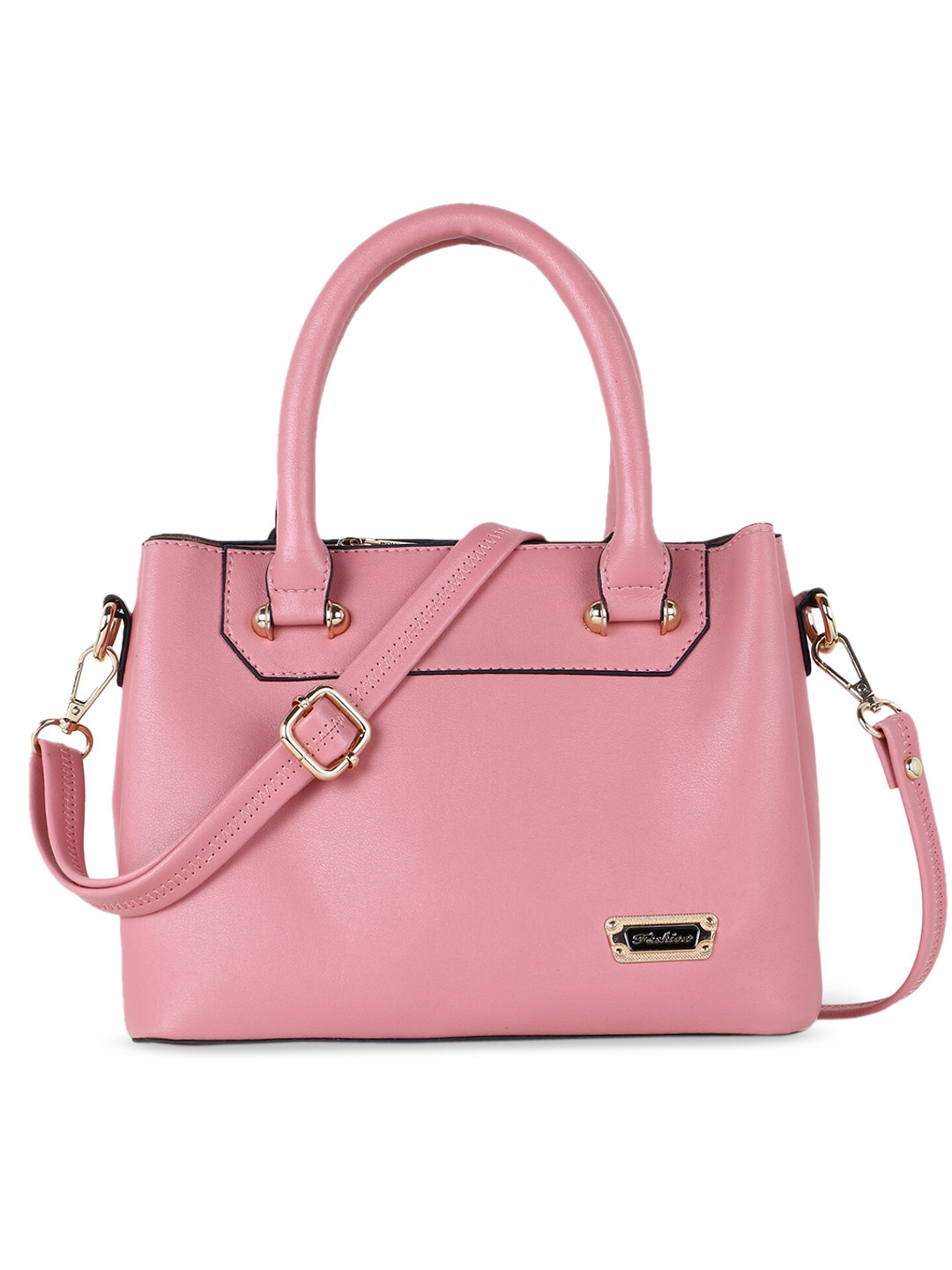 

WOMEN MARKS Pink Solid Handheld Bag