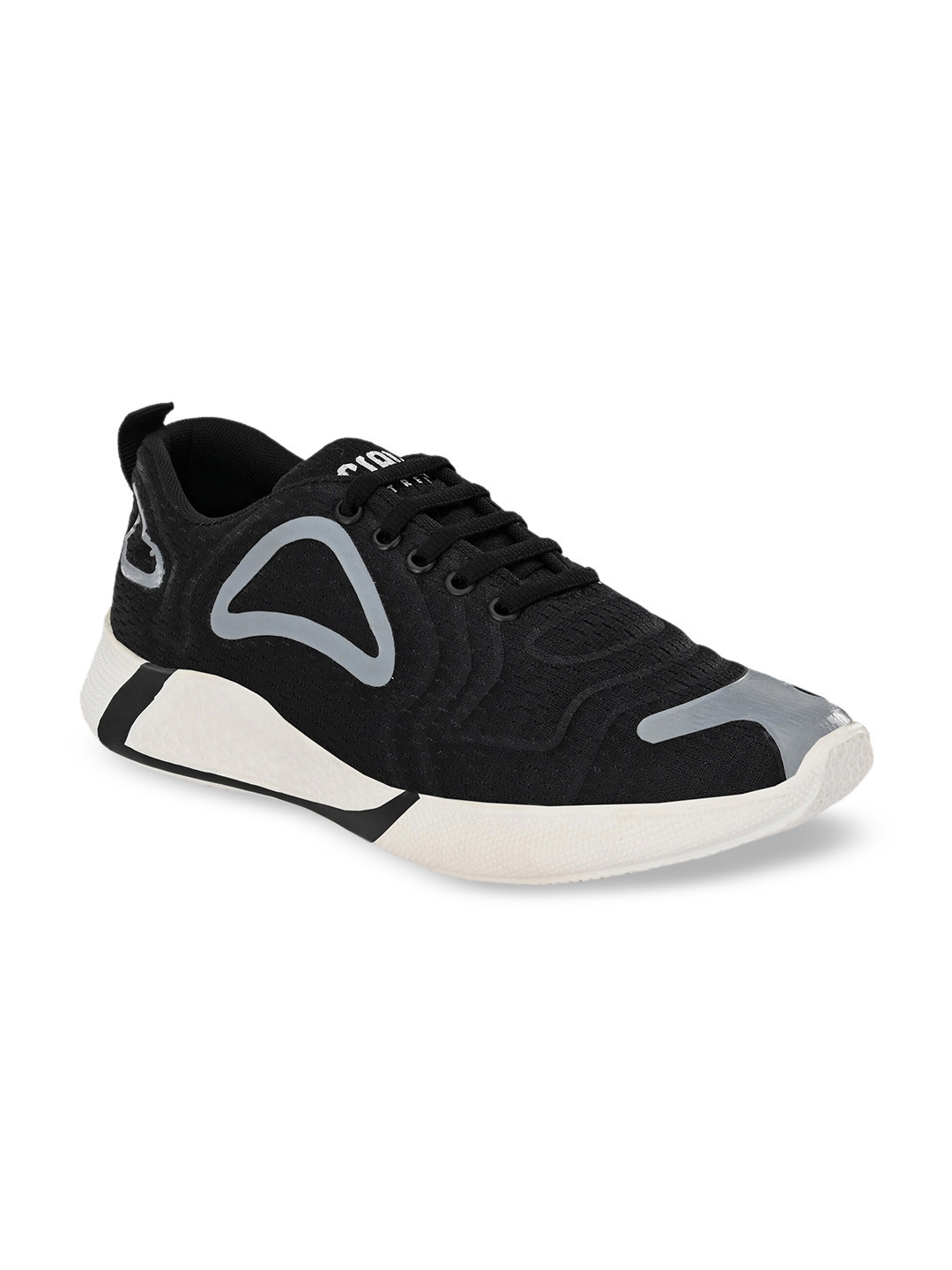 

Crew street Black Men Woven Design Sneakers
