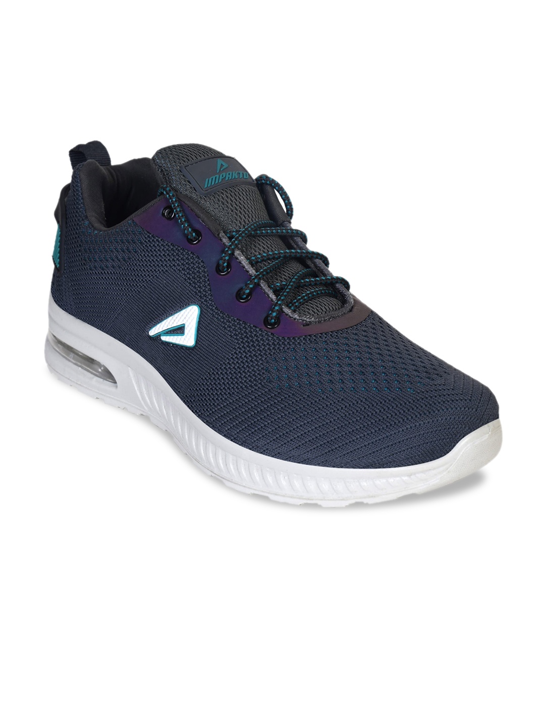 

IMPAKTO Men Blue Mesh Running Shoes