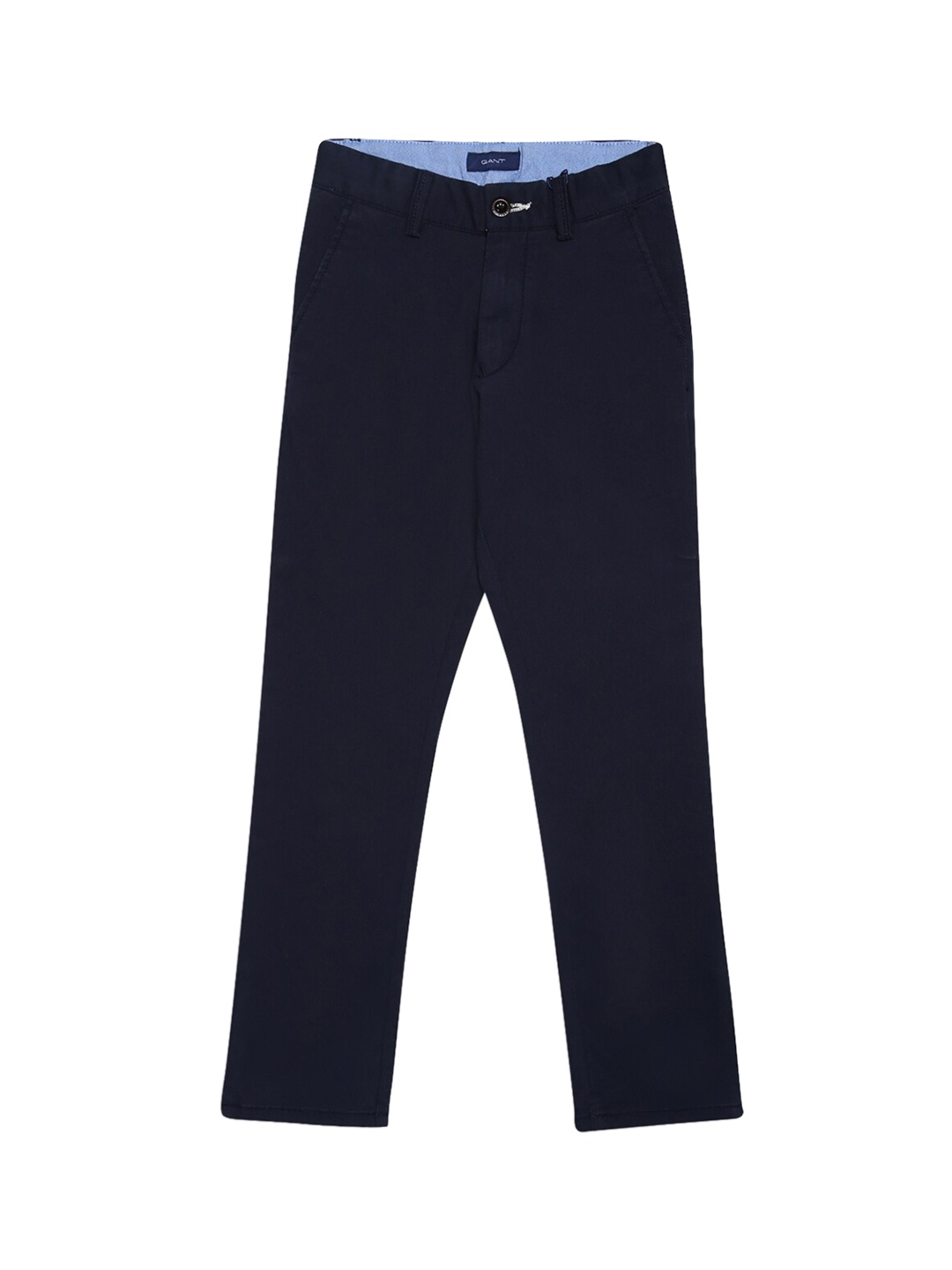 

GANT Boys Navy Blue Slim Fit Solid Regular Trousers