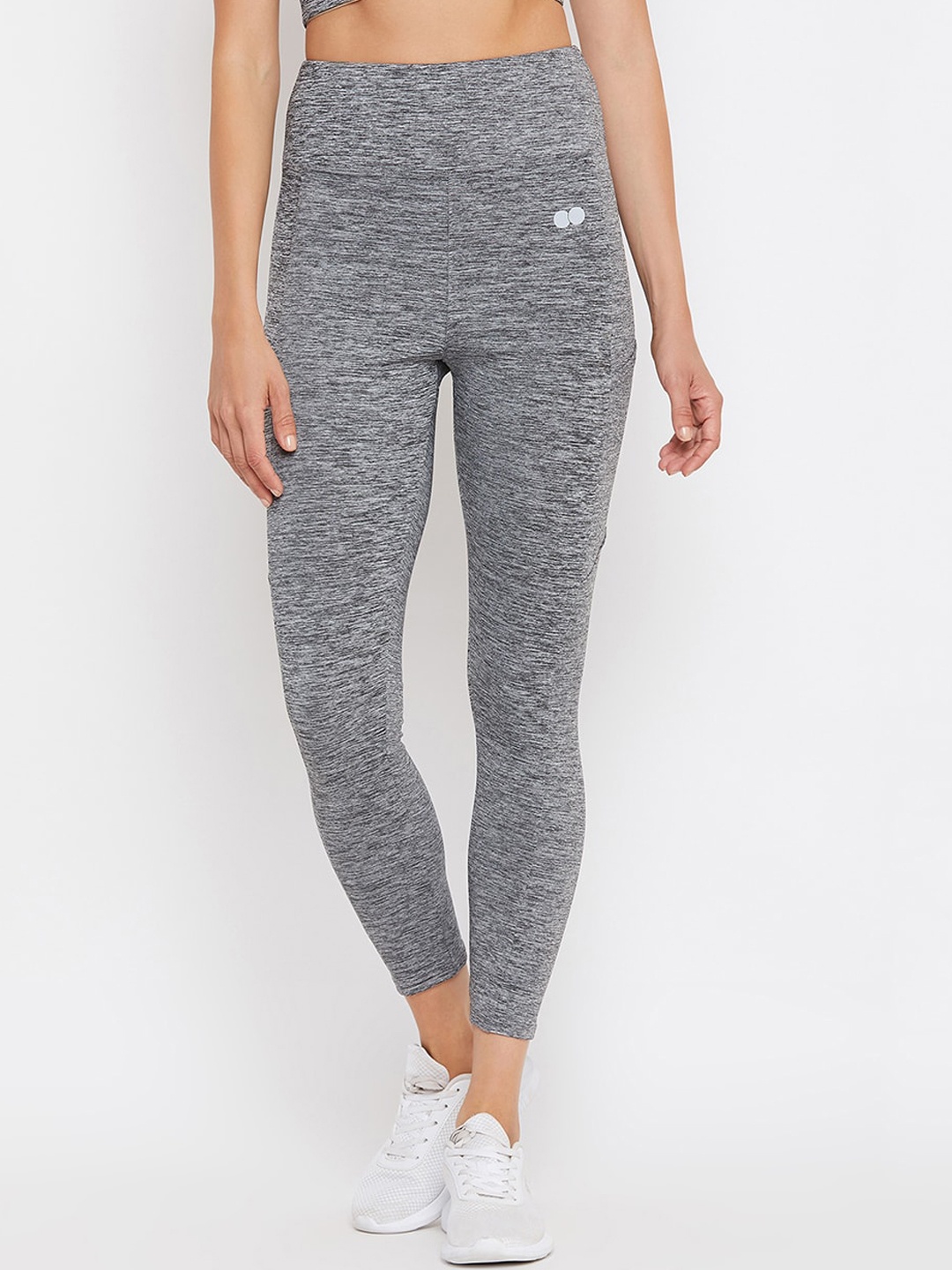 

Clovia Women Grey Solid Gym Tights