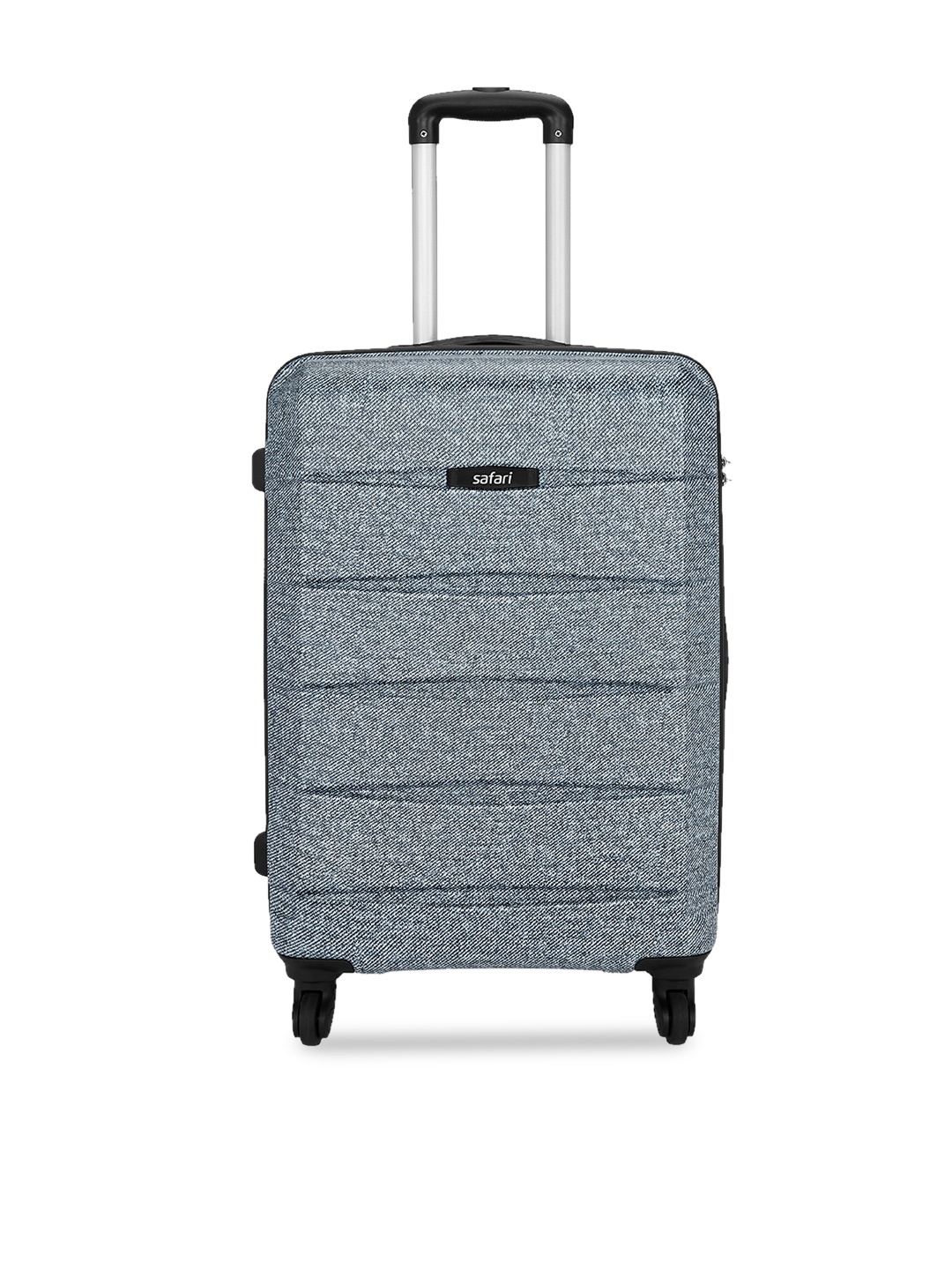 

Safari Unisex Blue & White Printed Hard-Sided Medium Trolley Suitcase