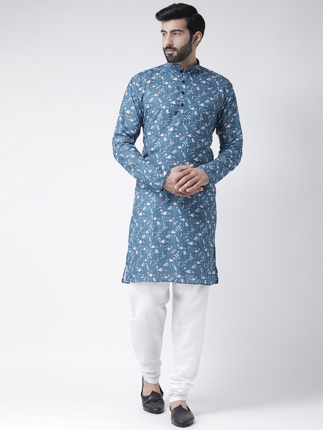 

Hangup Men Blue Kurta