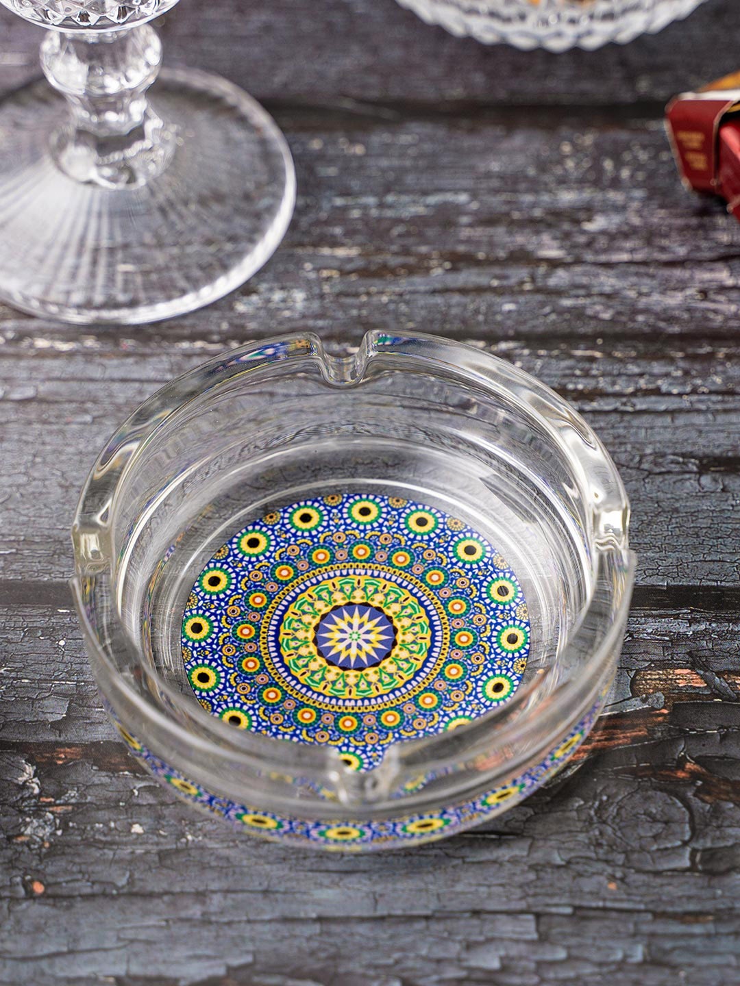 KOLOROBIA Blue & Green Moroccan Ashtray