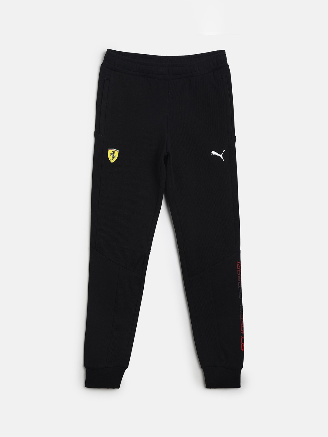 

PUMA Motorsport Kids Black Solid Slim-Fit Joggers