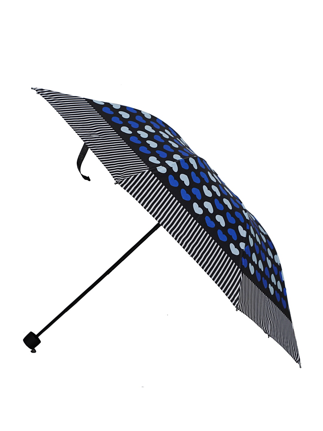 

LOOM LEGACY Blue & Black Printed 3-Fold Fancy Umbrella