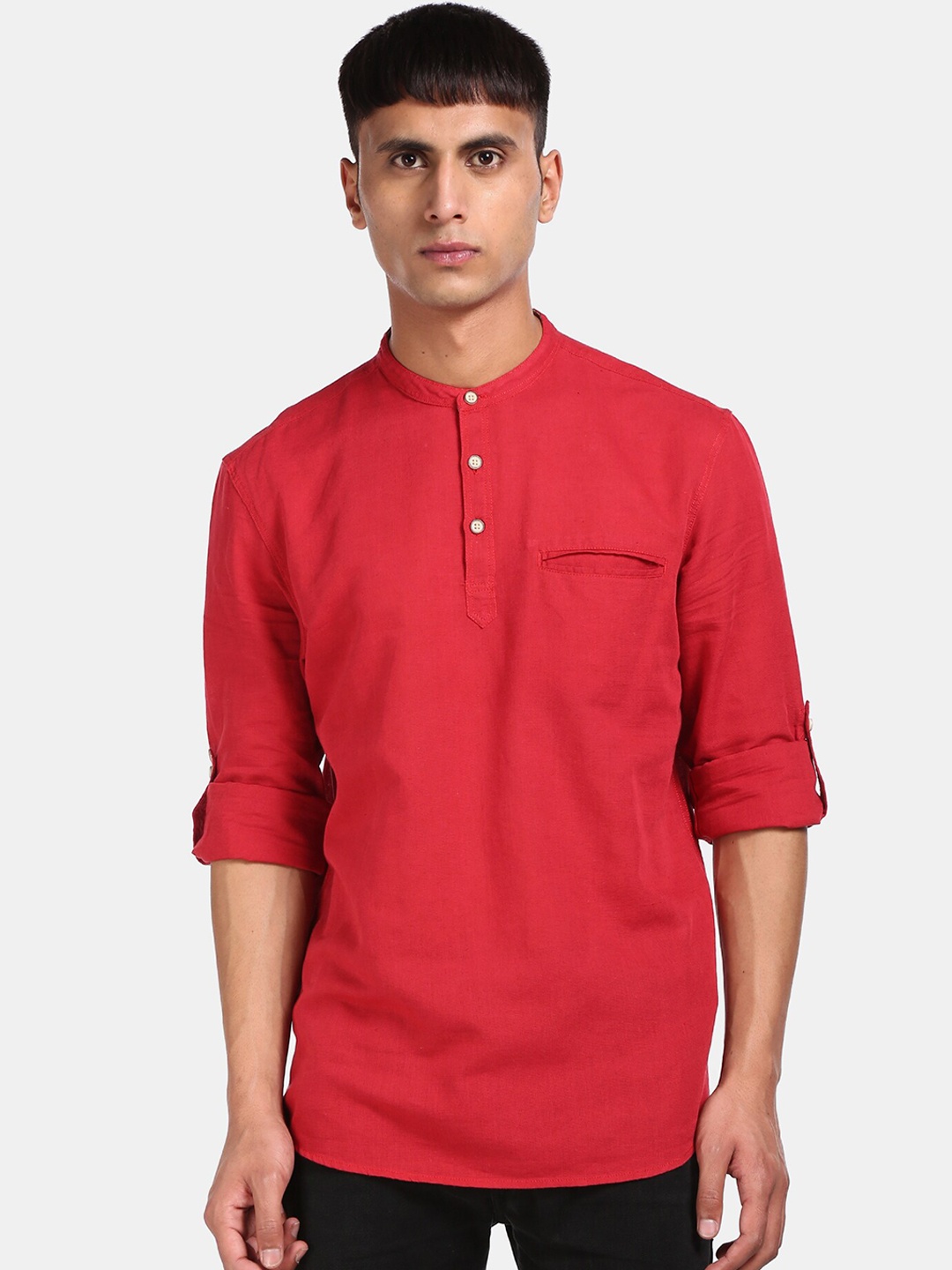 

Cherokee Men Red Casual Shirt