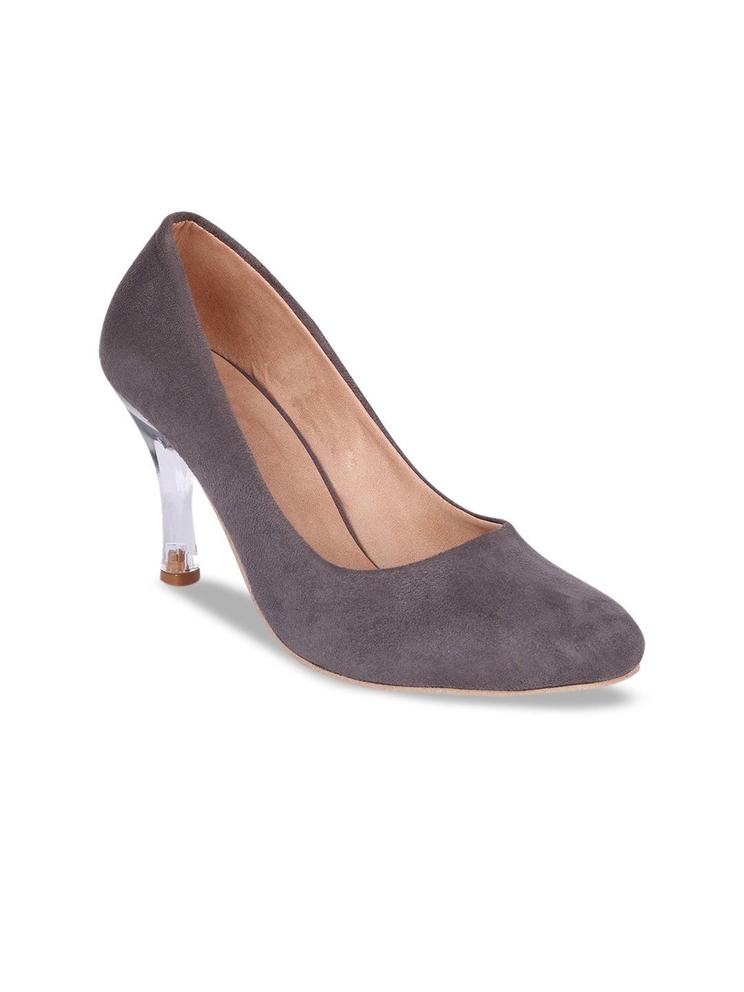 

ZAPATOZ Women Grey Solid Pumps