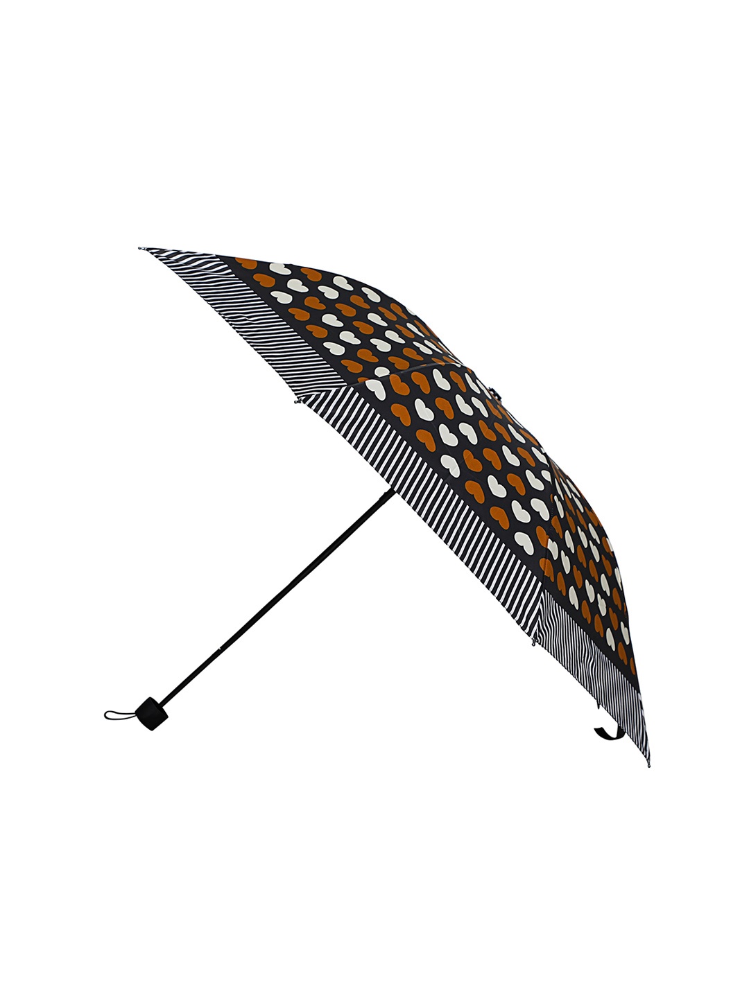 

LOOM LEGACY Brown & White Printed 3-Fold Umbrella