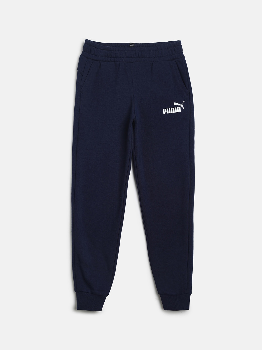 

Puma Boys Navy Blue Solid Slim-Fit ESS Sustainable Joggers