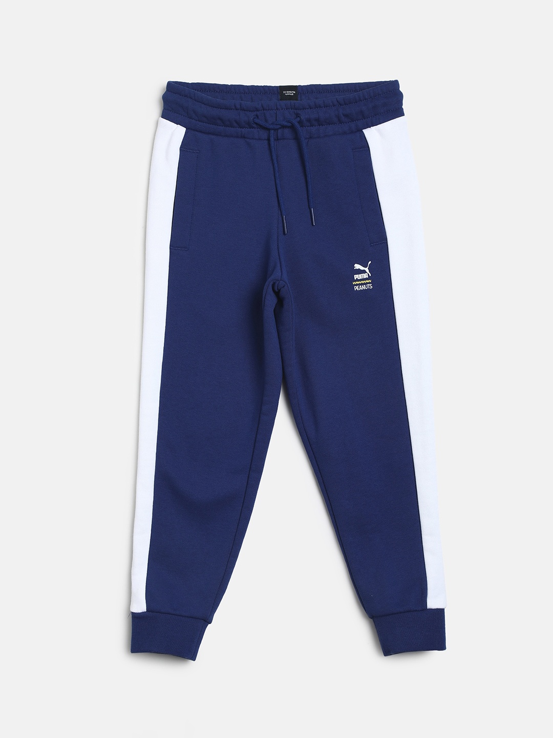 

Puma Boys Blue & White Colourblocked Slim Fit Joggers