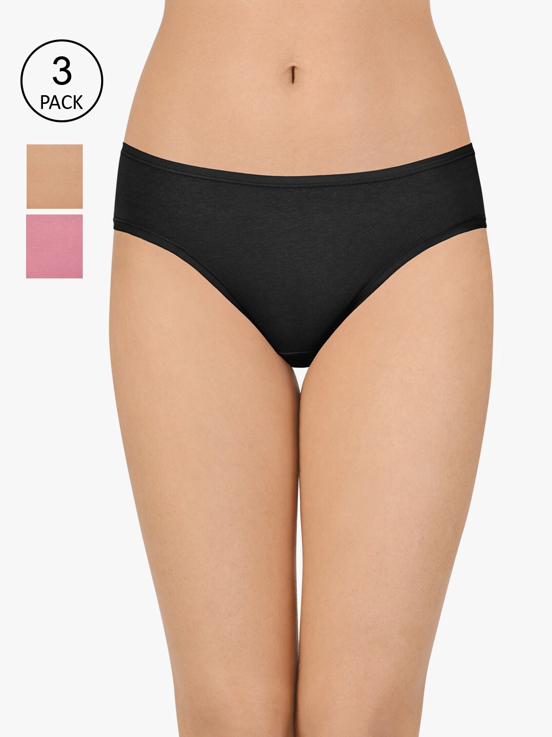 

Amante Women Pack of 3 Assorted Bikini Briefs PPK33002