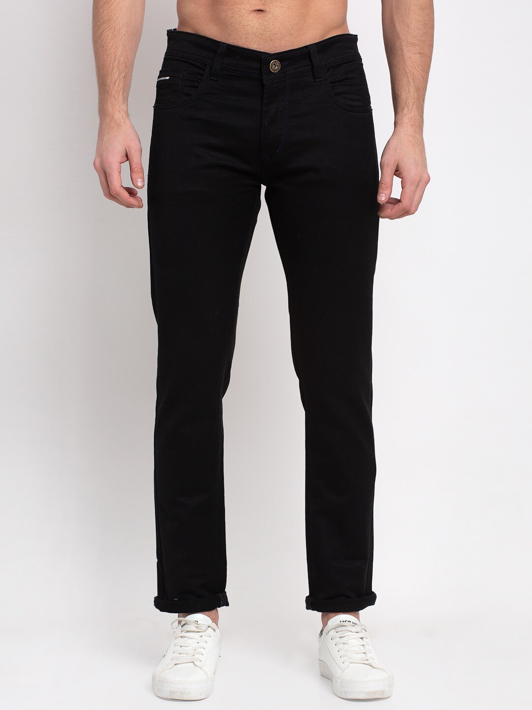 

Rodamo Men Black Slim Fit Mid-Rise Clean Look Jeans