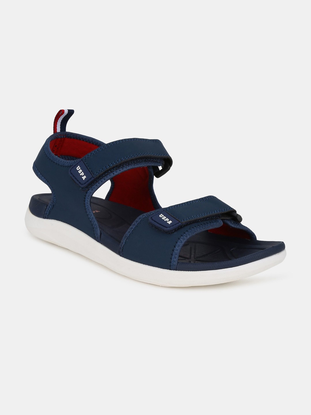 

U.S. Polo Assn. Men Navy Blue & White Solid Linson Sports Sandals
