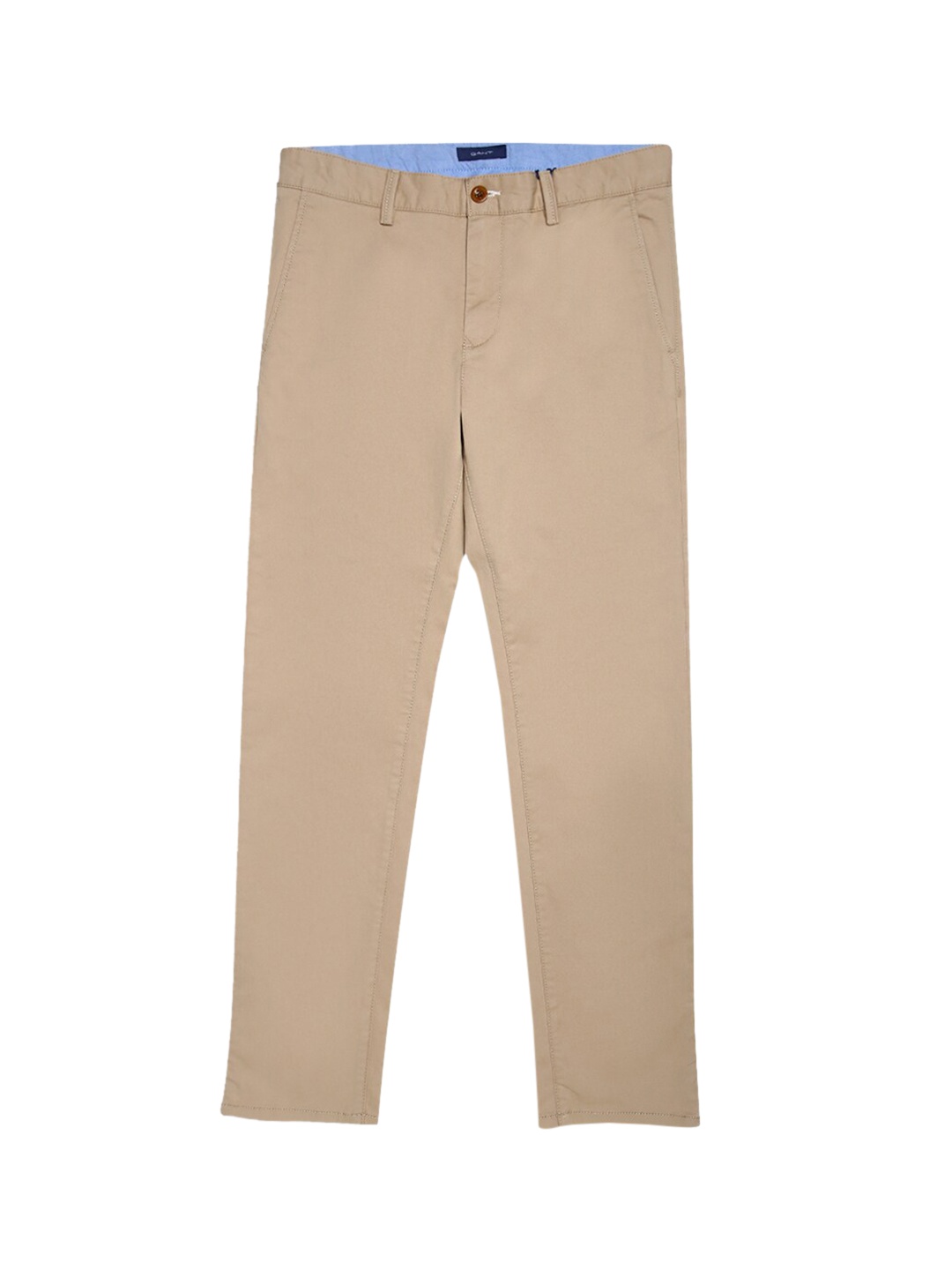

GANT Boys Beige Slim Fit Solid Regular Trousers