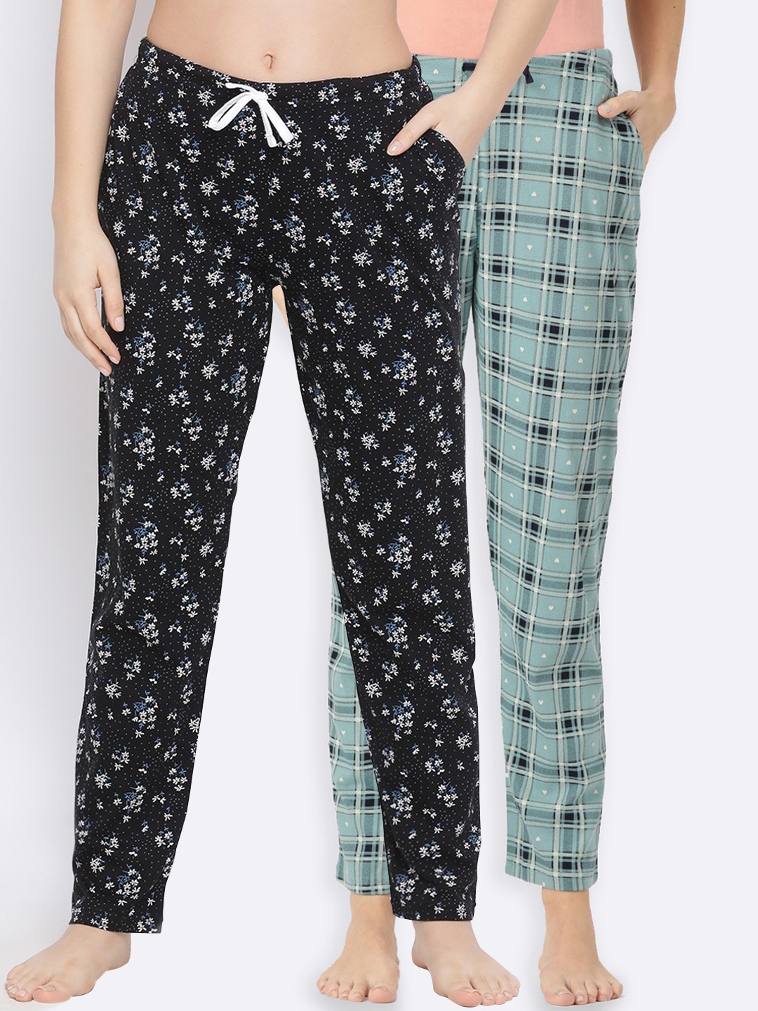 

Kanvin Women Pack of 2 Lounge Pants, Blue
