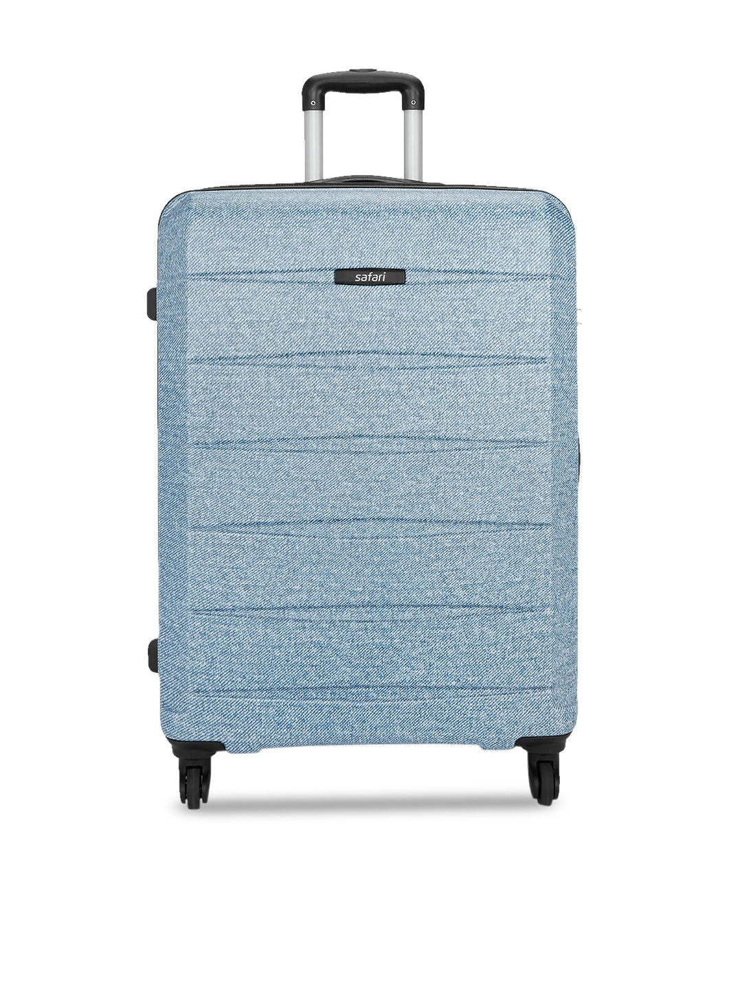 

Safari Unisex Blue Textured Anti-Scratch Hard-Sided Large Trolley Suitcase