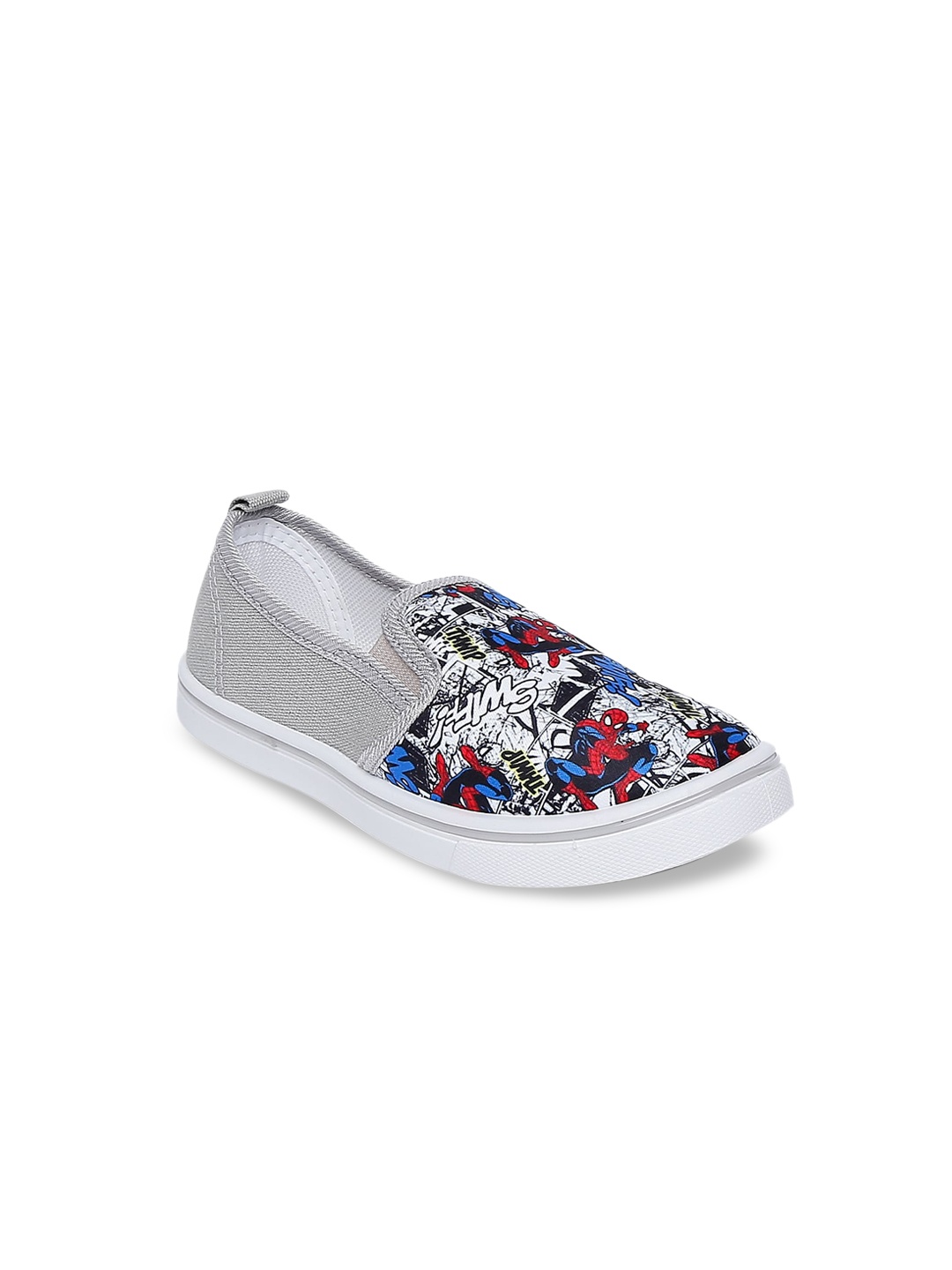 

Pantaloons Junior Boys Spiderman Printed Slip-On Sneakers, Grey