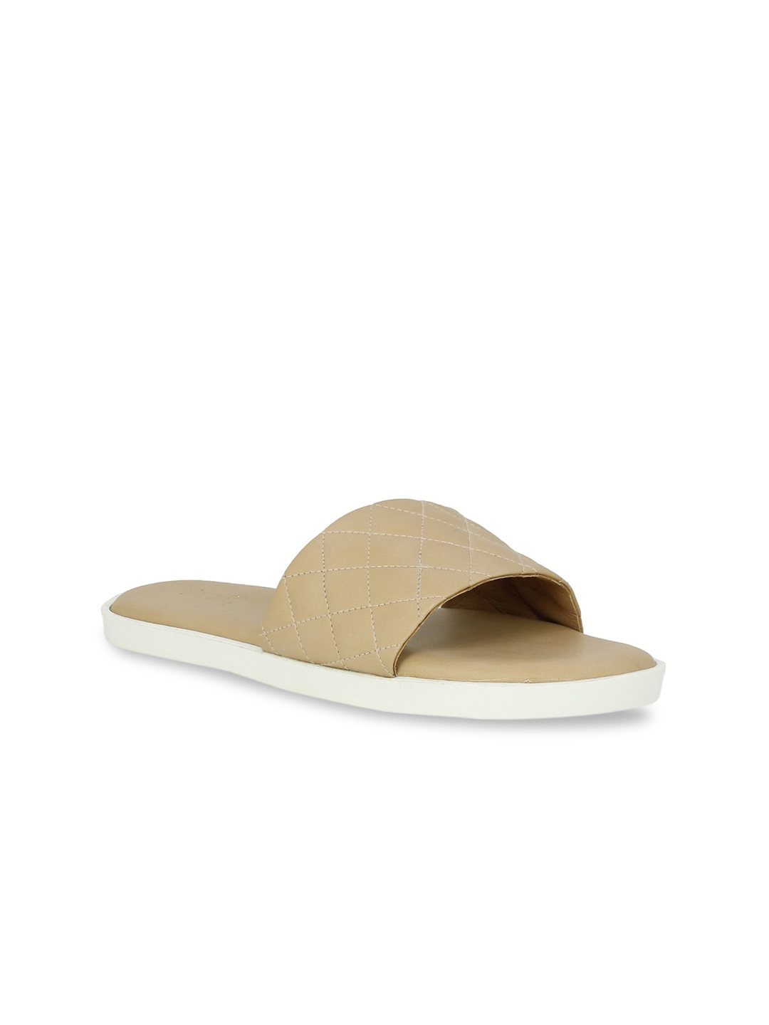 

Inc 5 Women Beige Embellished Open Toe Flats