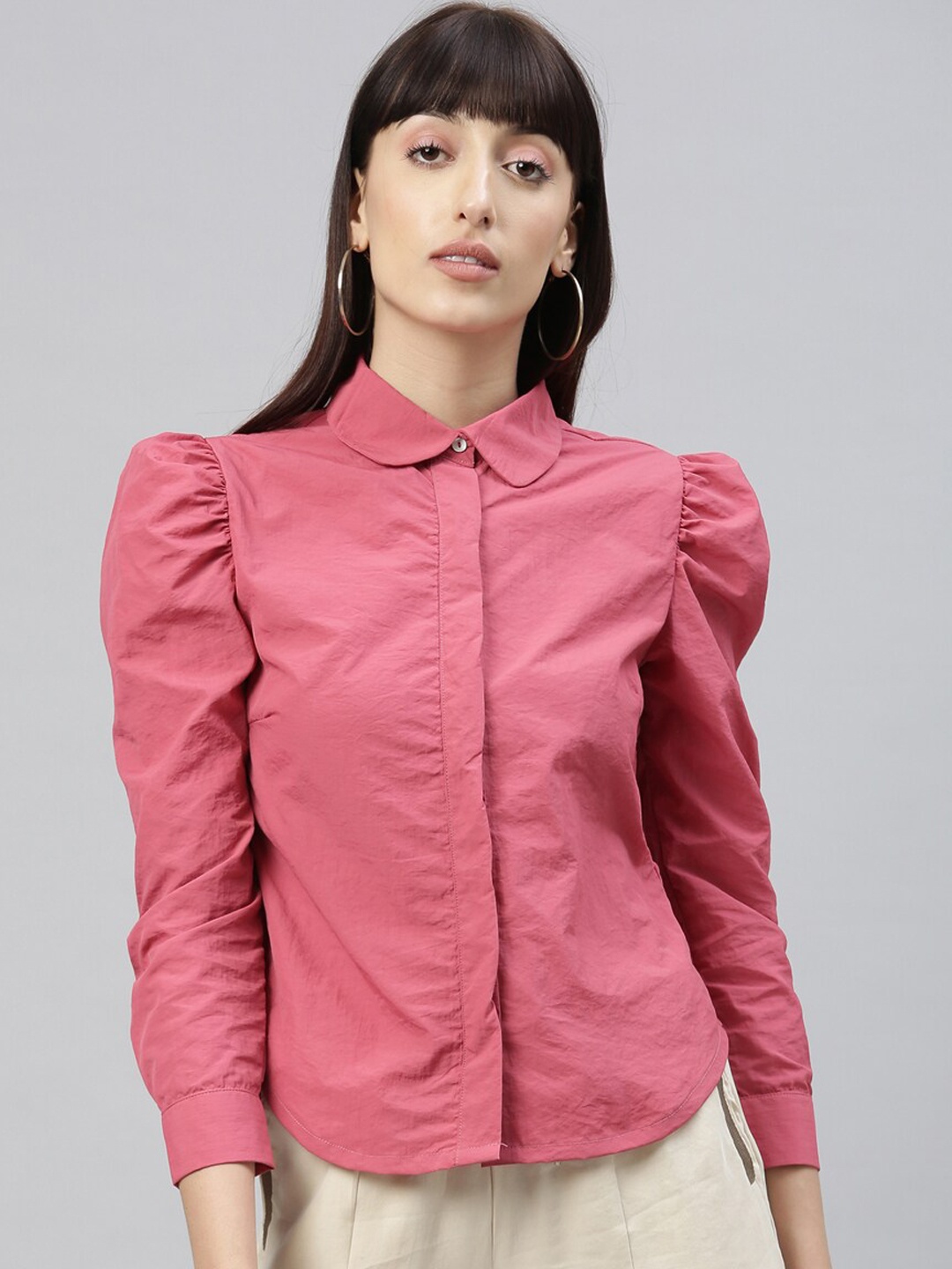 

Rareism Pink Shirt Style Top