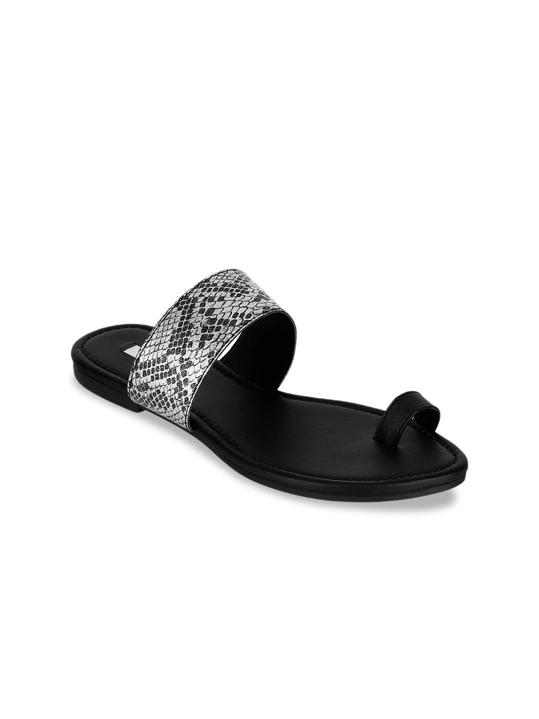 

ELLE Women Black Solid One Toe Flats