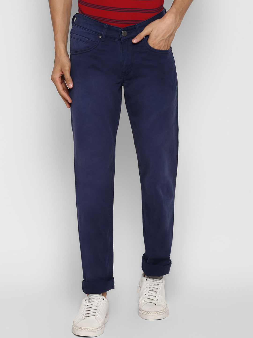

Cantabil Men Navy Blue Mid-Rise Clean Look Jeans