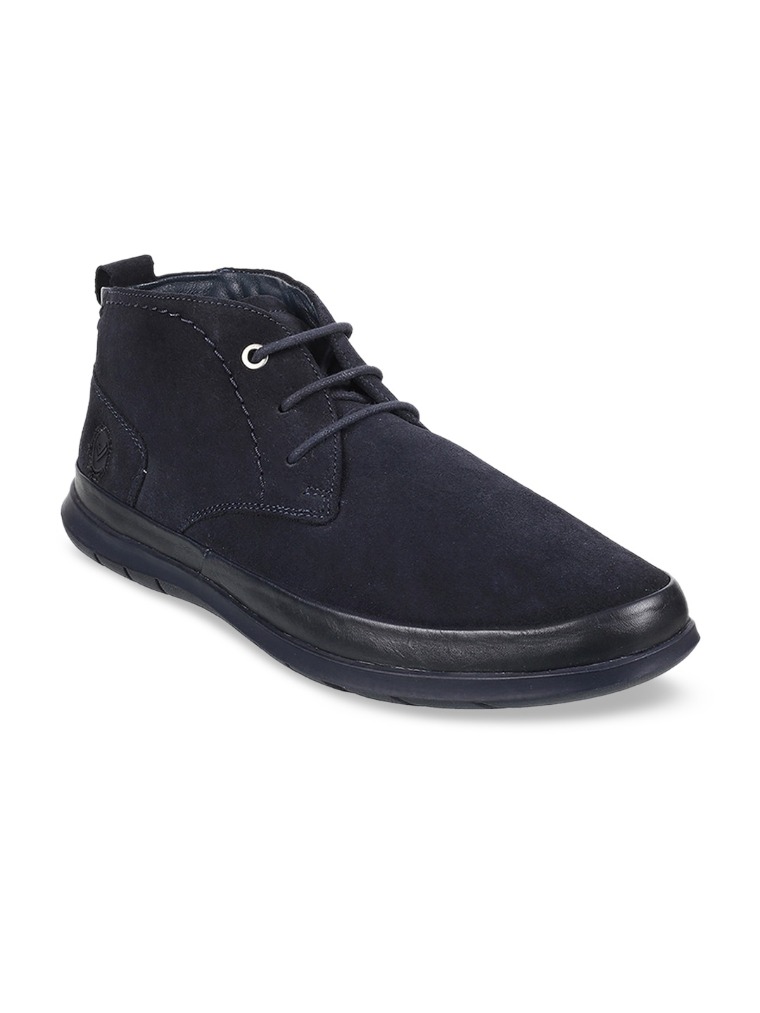

DAVINCHI Men Blue Nubuck Flat Boots