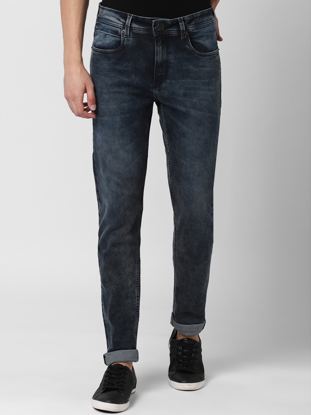 

Peter England Casuals Men Navy Blue Slim Fit Clean Loook Jeans