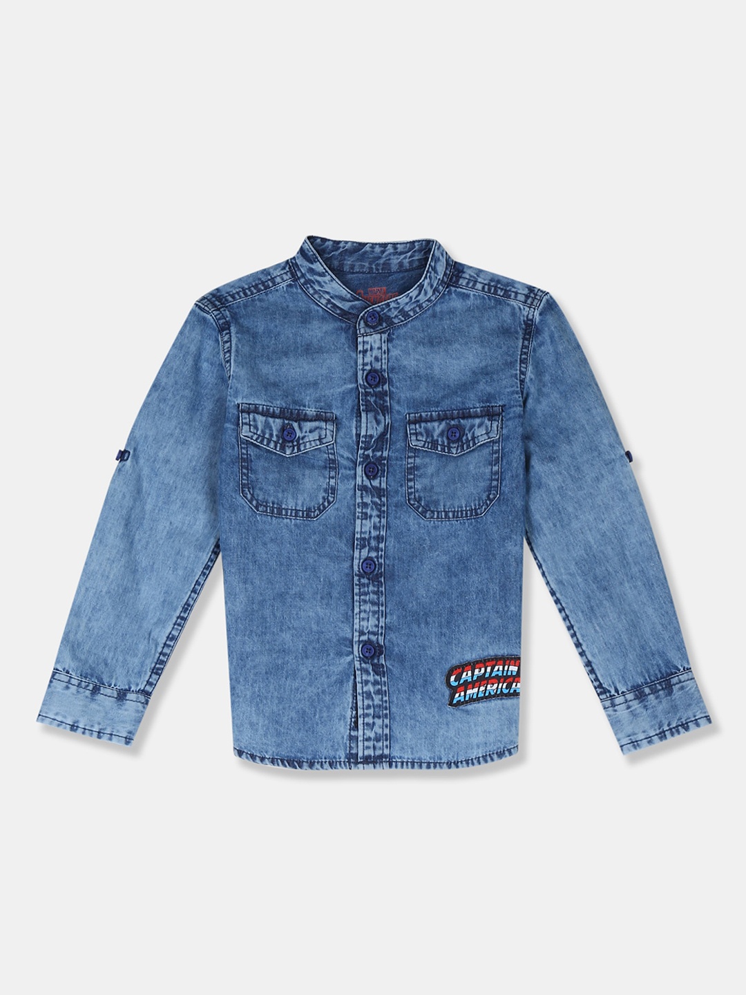 

Colt Boys Blue Regular Fit Faded Casual Shirt