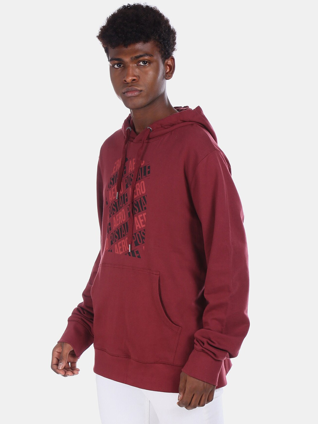 

Aeropostale Men Red Printed Sweatshirt