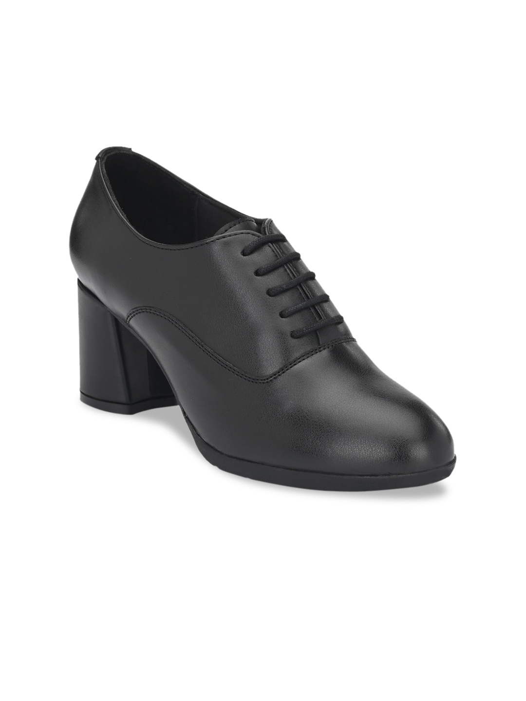 

Delize Women Black Solid Heeled Boots