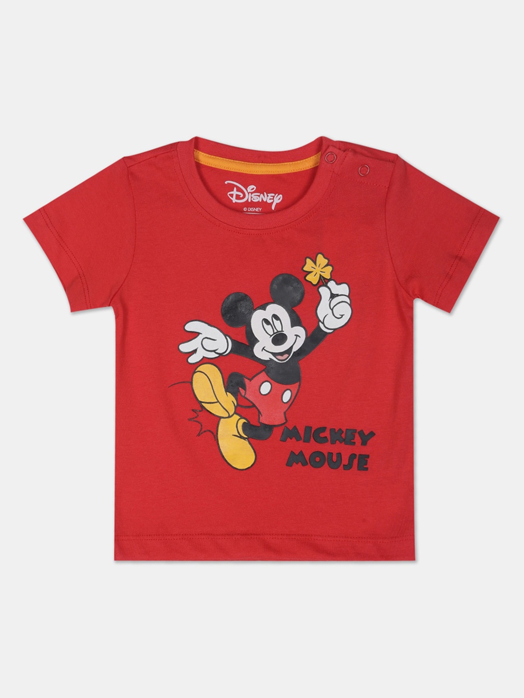 

Colt Boys Red Mickey Mouse Printed T-shirt