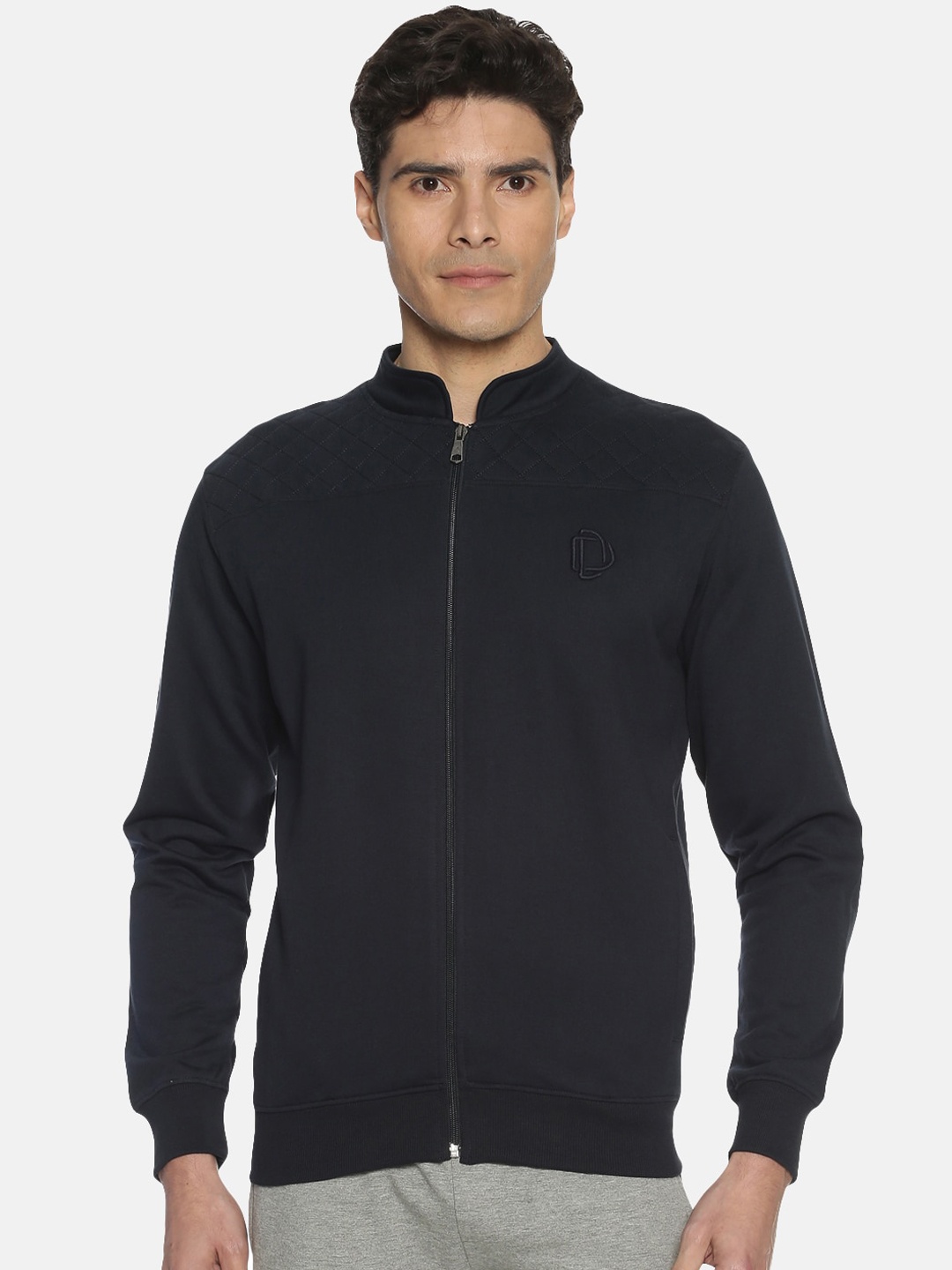 

Dollar Men Black Solid Sporty Jacket