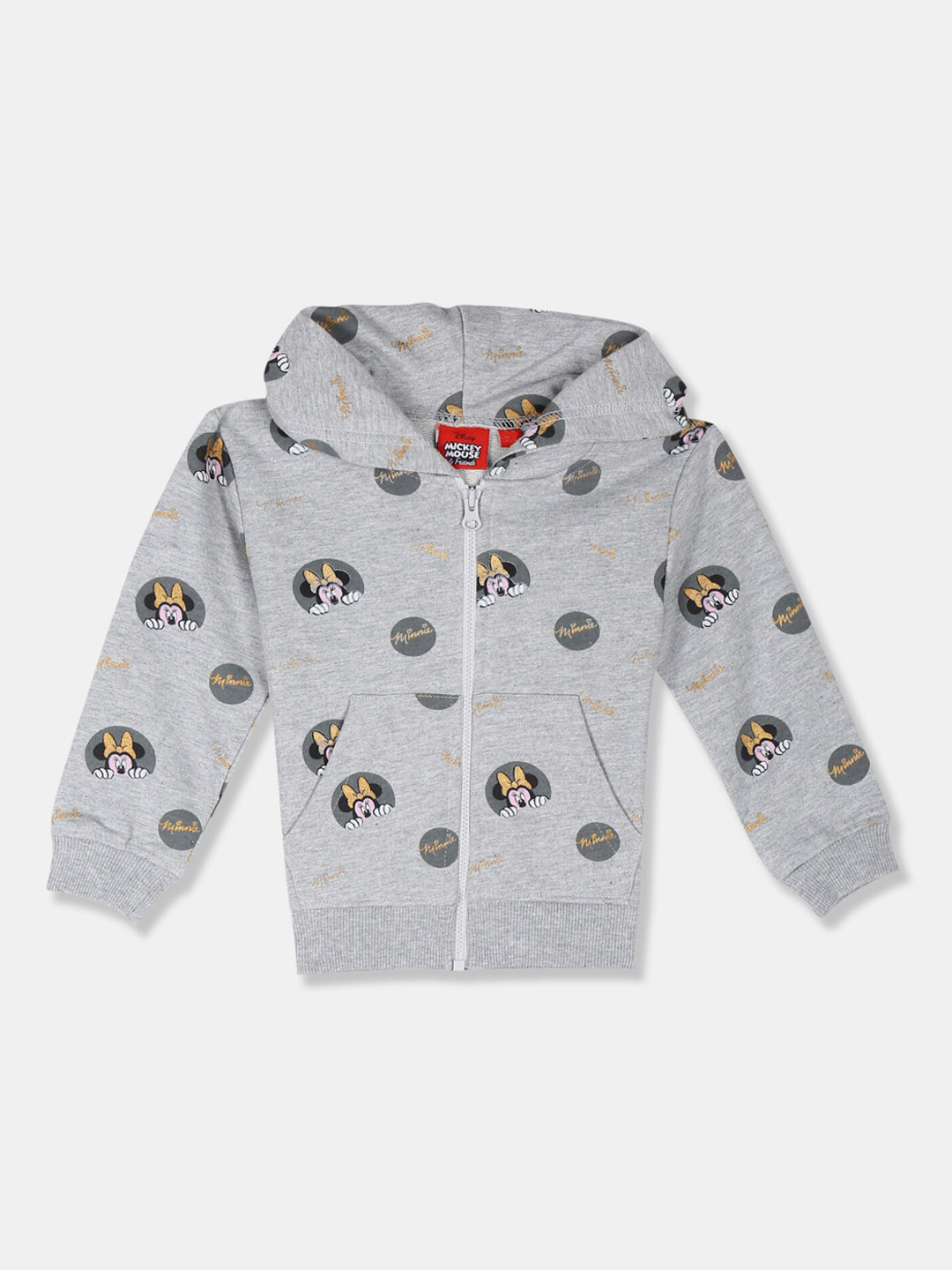 

Colt Girls Grey Mickey Mouse Printed Hooded Sweatshirt