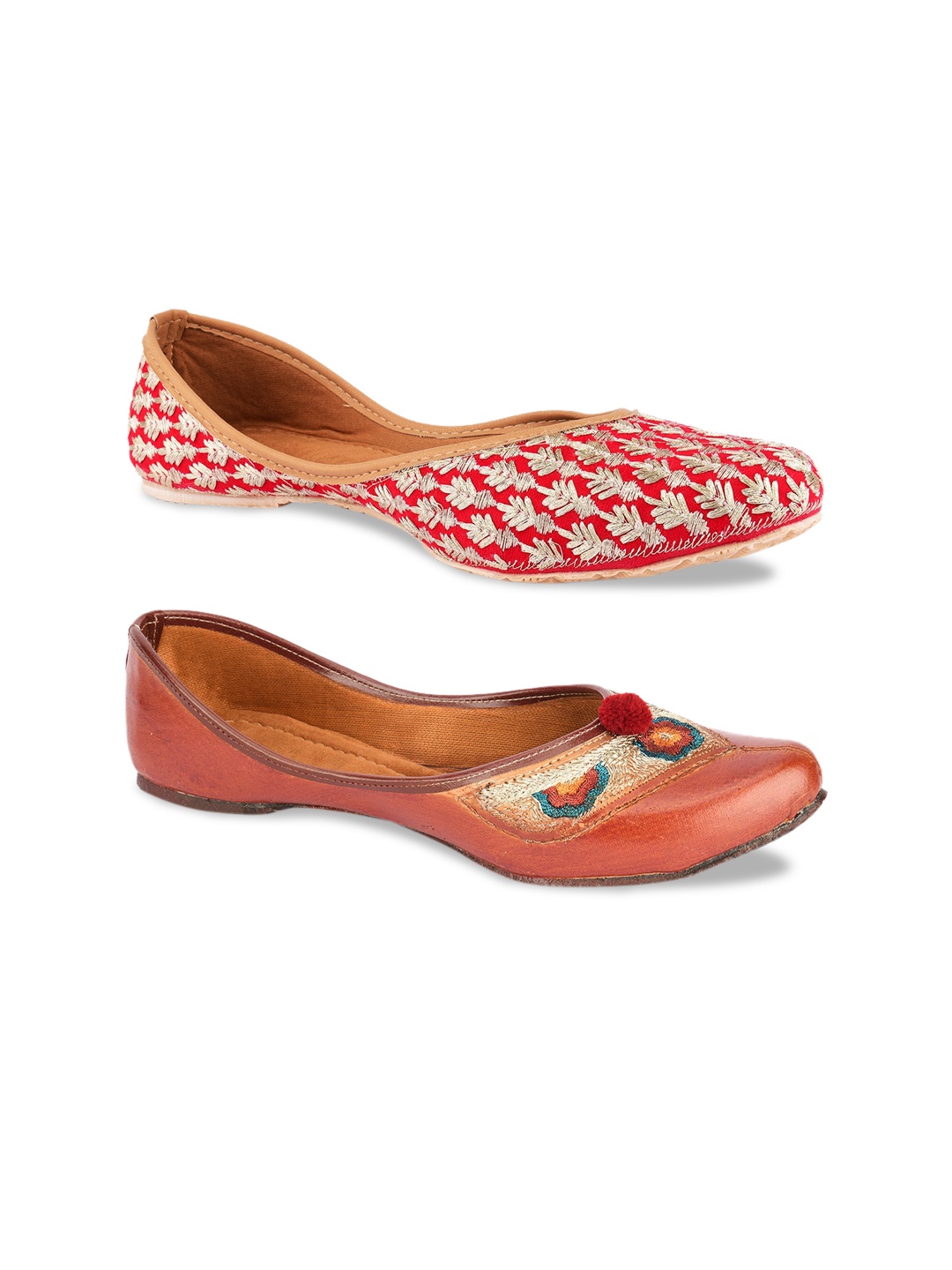 

DESI COLOUR Women Multicoloured Colourblocked Ballerinas, Multi
