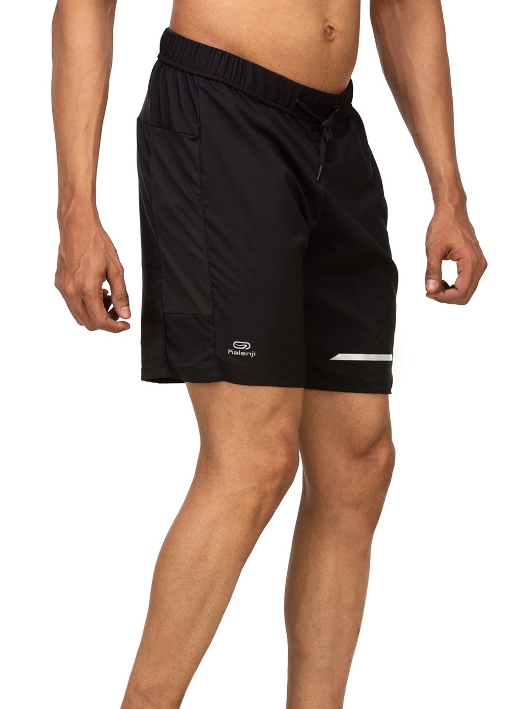 Kalenji By Decathlon Men Black Run Dry Plus Running Shorts