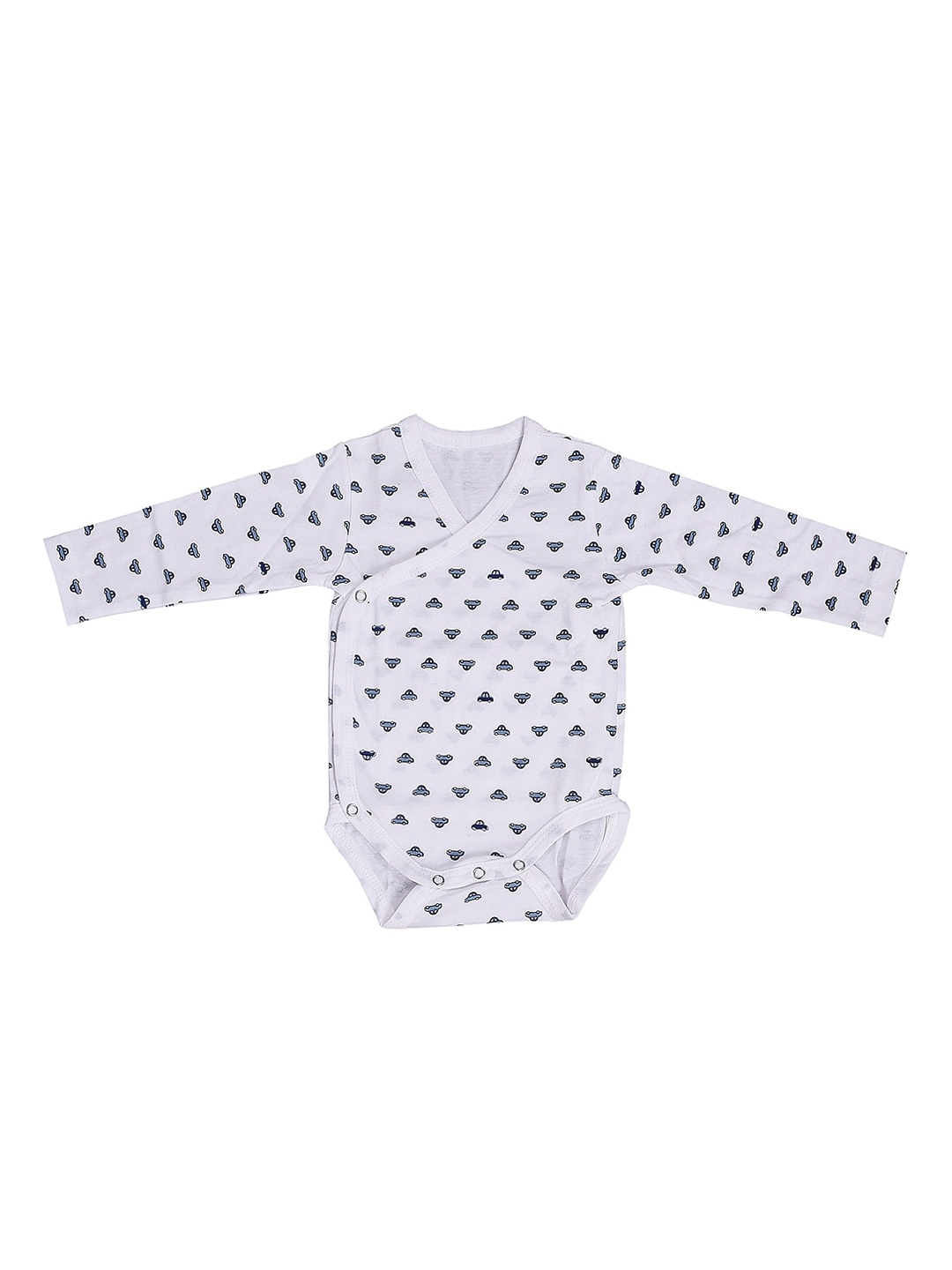 

Moms Home Kids Blue Organic Cotton Fullonesie Sustainable Rompers 0-3 Months