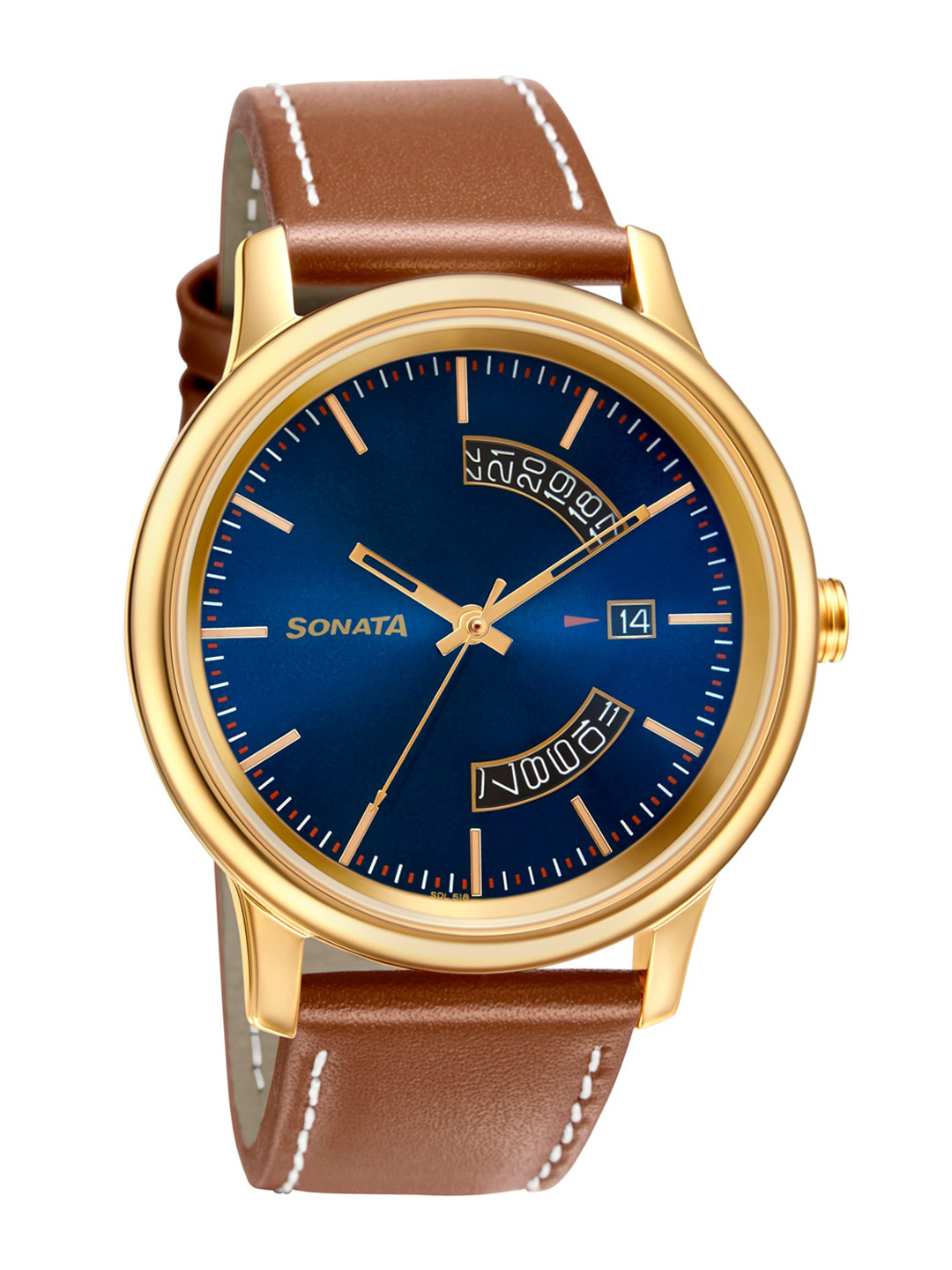 

Sonata Men Blue Analogue Watch 7134YL03