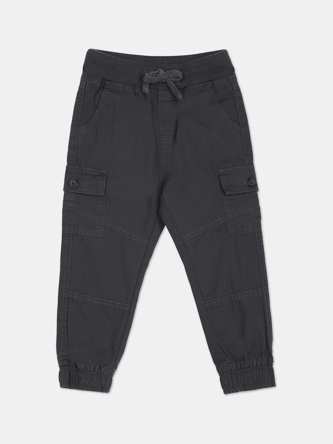 

Cherokee Boys Grey Solid Joggers