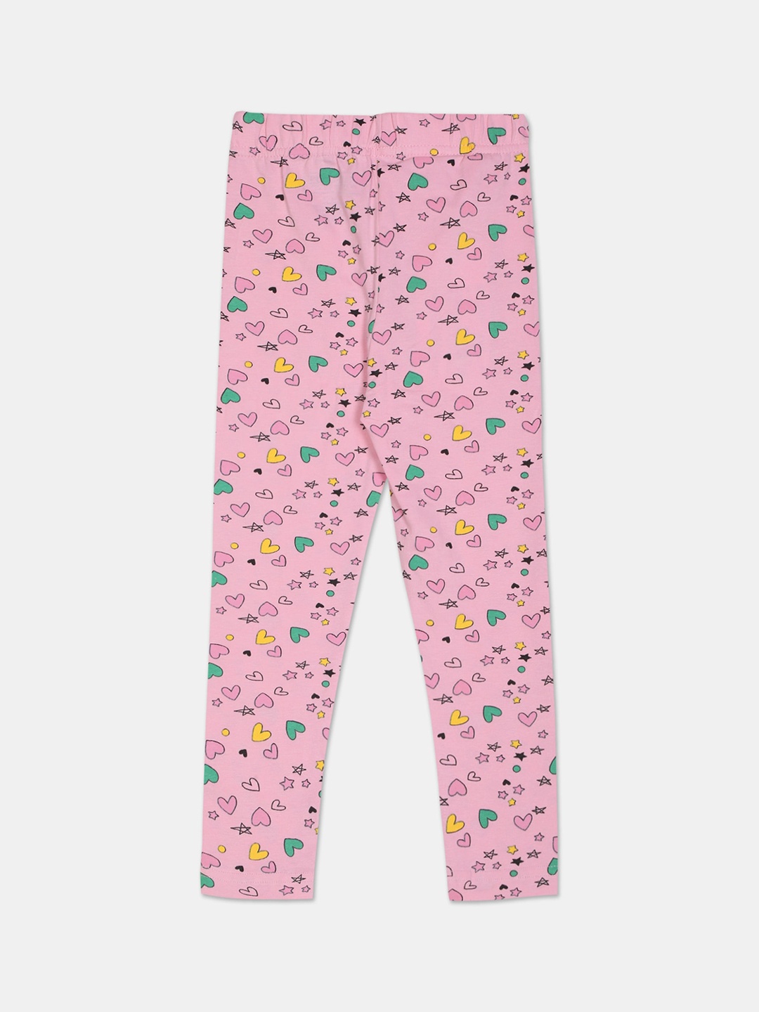 

Cherokee Girls Pink & Yellow Printed Ankle-Length Leggings