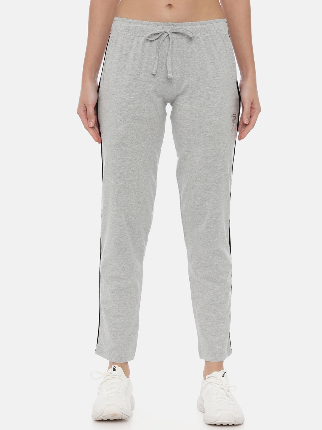 

3PIN Women Grey Solid Slim-Fit Track Pants