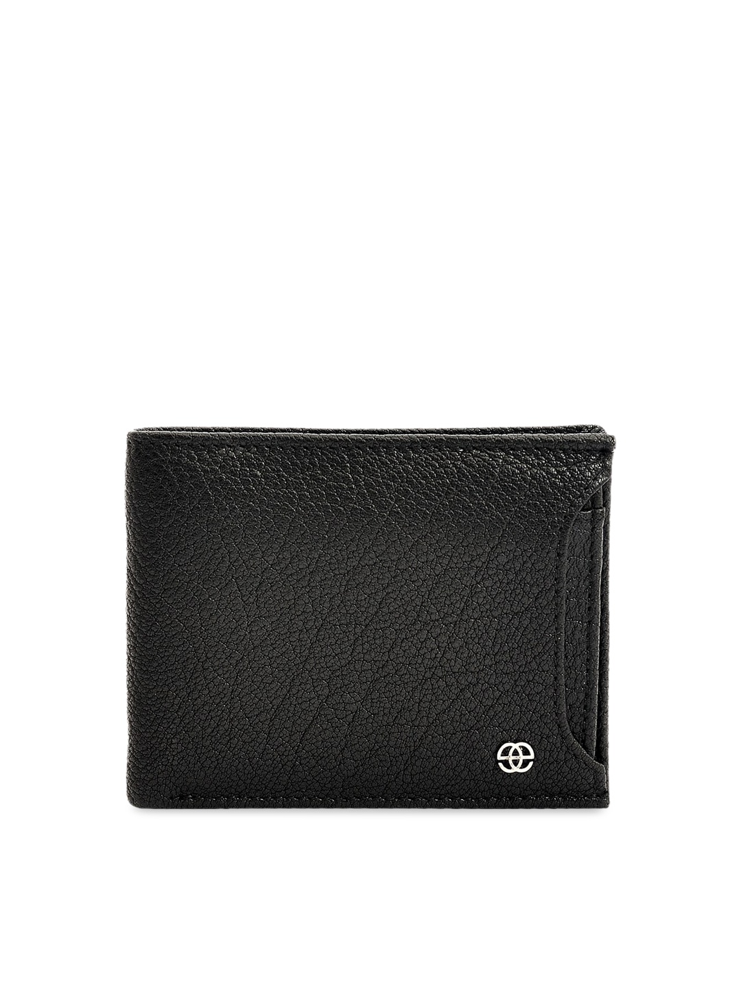 

Eske Men Black Solid Leather Wallet