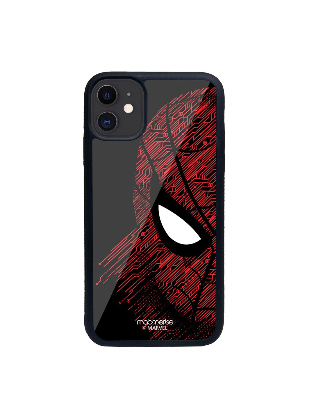 

macmerise Black & Red Sketch Out Spiderman Glass iPhone 11 Phone Case