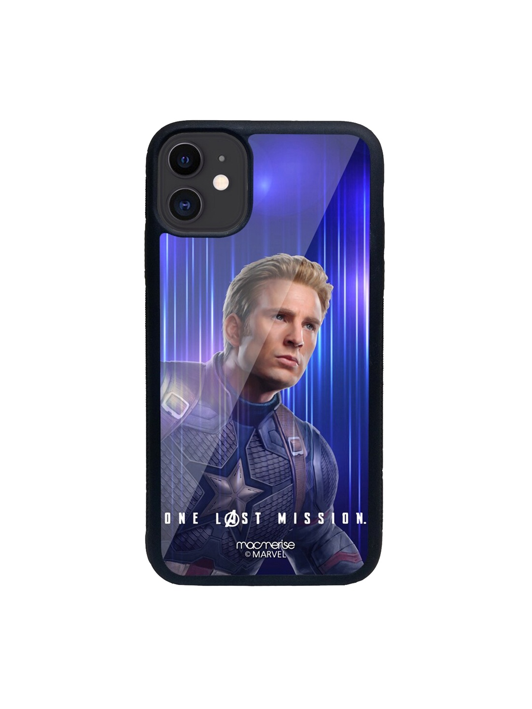 

macmerise Blue & White One Last Mission Pattern iPhone 11 Back Case