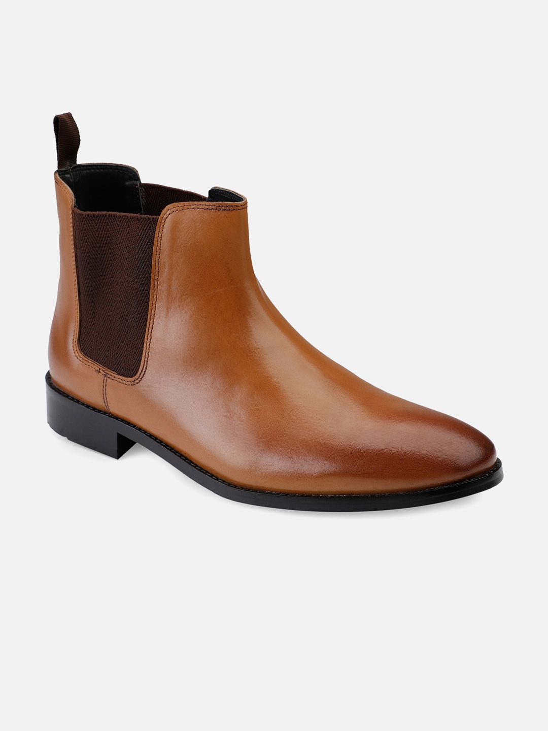 

Hats Off Accessories Men Tan Leather Flat Boots