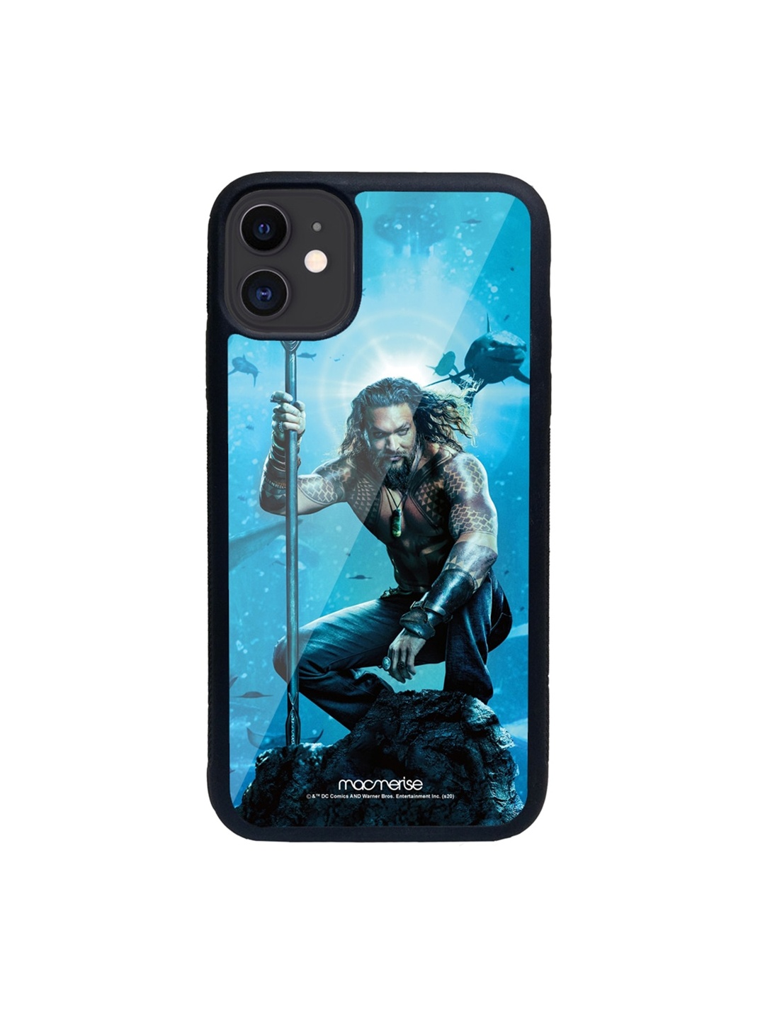 

macmerise Blue & Black Under The Aqua Glass iPhone 11 Phone Case