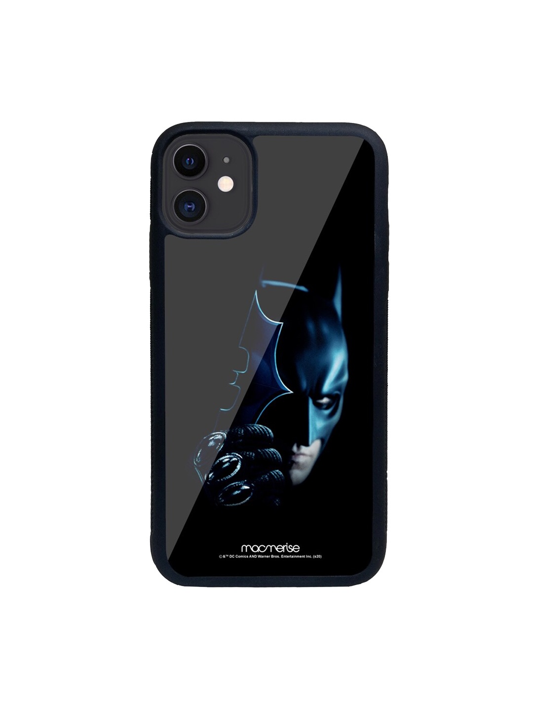 

macmerise Black & Blue I Am Batman Glass iPhone 11 Phone Case