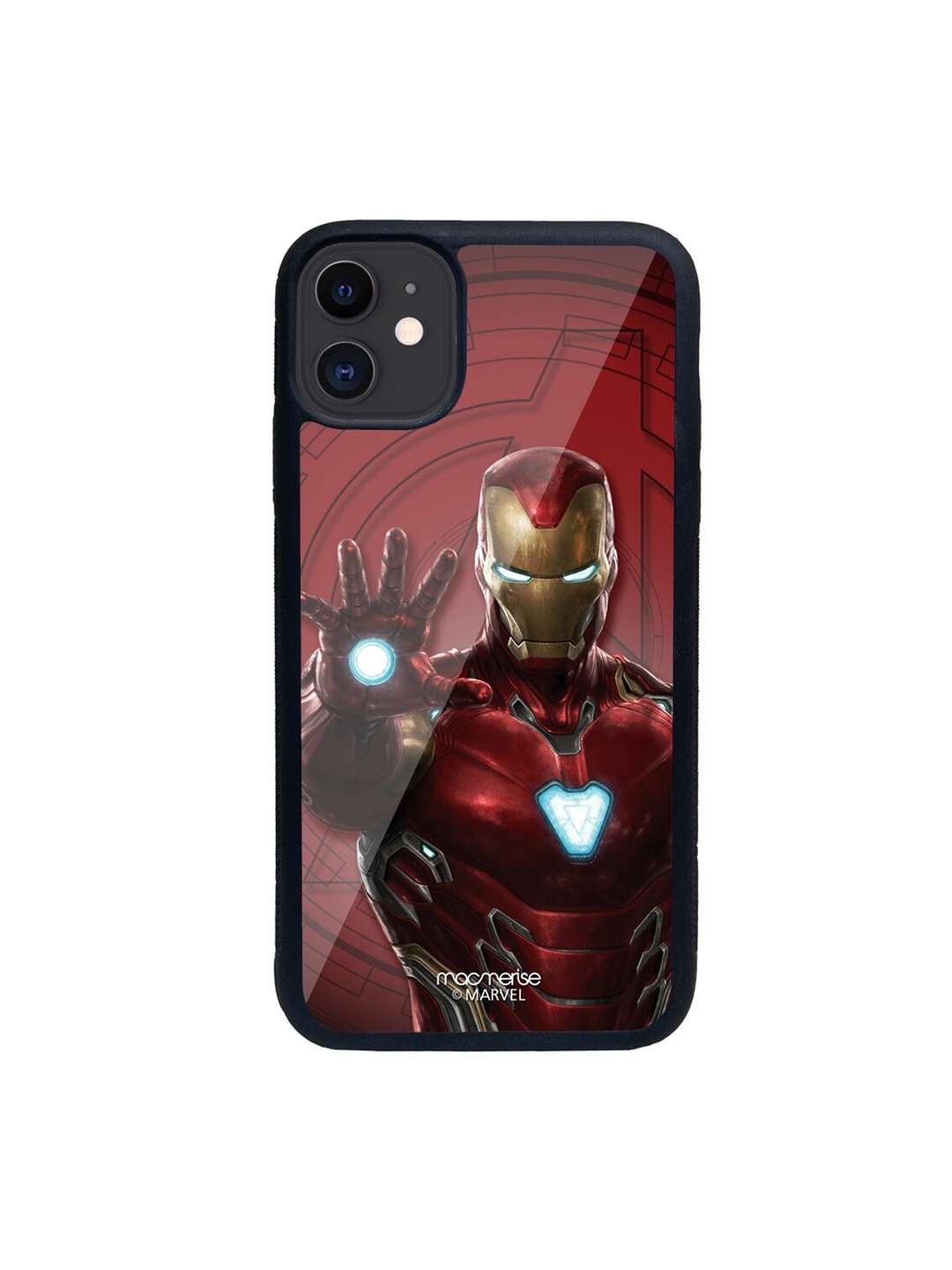 

macmerise Maroon & Gold-Toned Iron Man Mark L Armor Pattern iPhone 11 Back Case