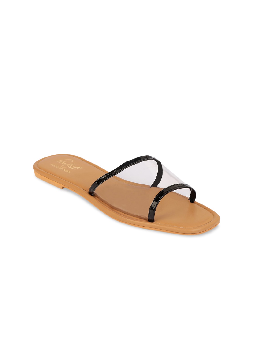 

Bowtoes Women Transparent Solid Open Toe Flats