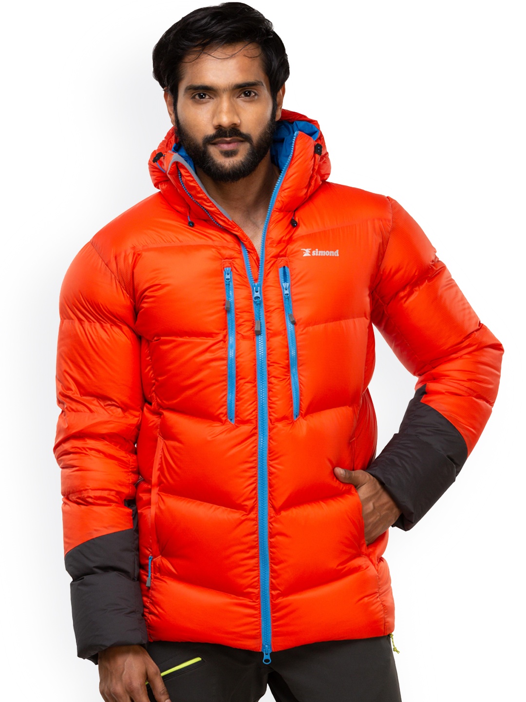 

Simond By Decathlon Men Red Extreme Temperature Mountaineering Down Jacket For -29 Degree